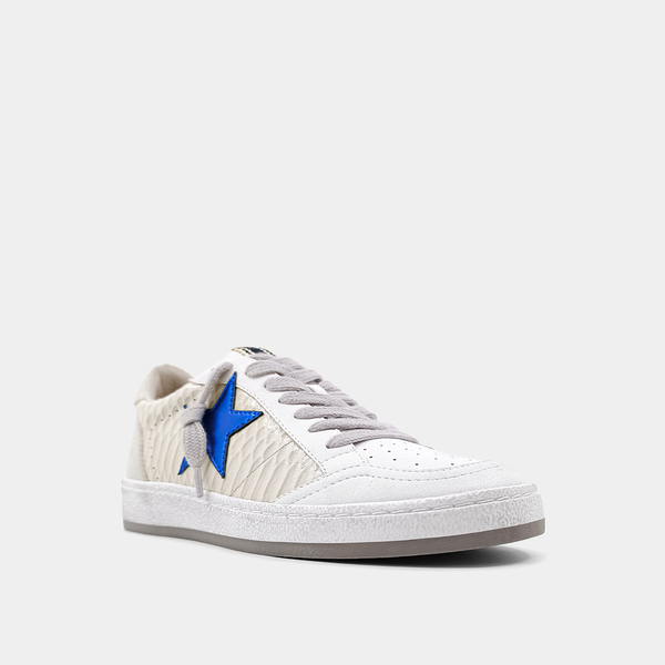 shu shop paz sneakers | metallic blue