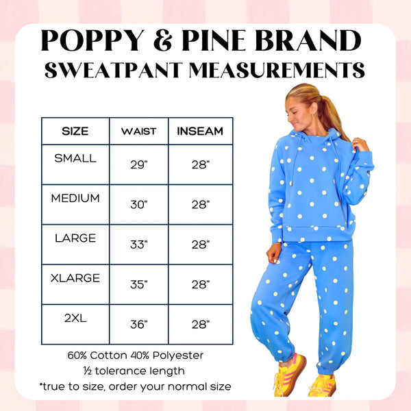 cozy in polka dots sweat set | blue butter