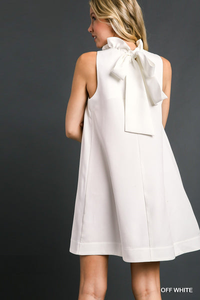 eternal elegance bow tie dress | off white