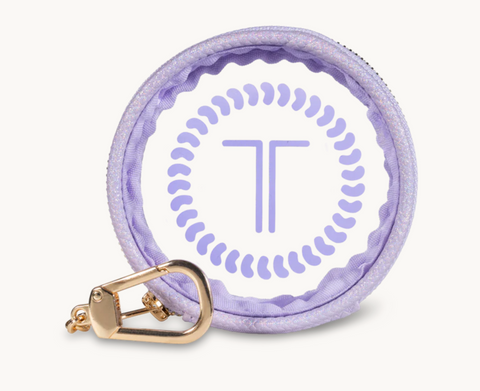teleties keychain teletote | lavender