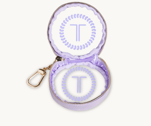 teleties keychain teletote | lavender