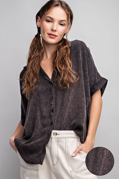 dreaming of more washed top | ash black