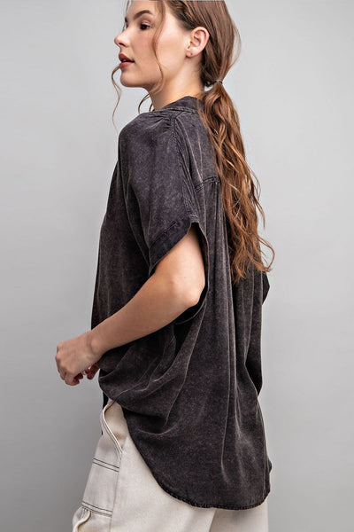 dreaming of more washed top | ash black