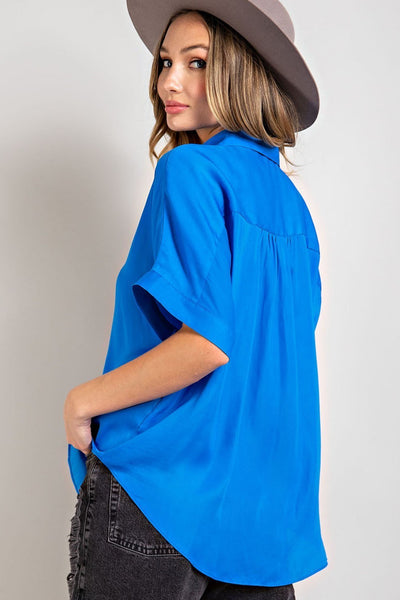 after hours top | royal blue