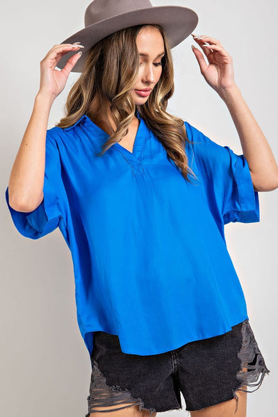 after hours top | royal blue