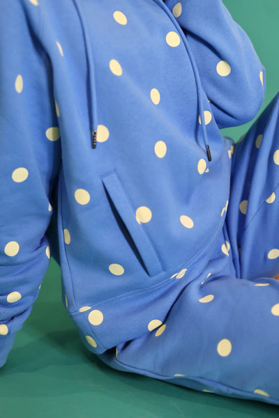 cozy in polka dots sweat set | blue butter