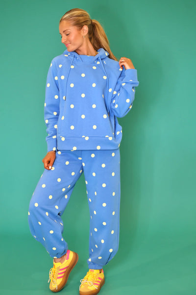 cozy in polka dots sweat set | blue butter