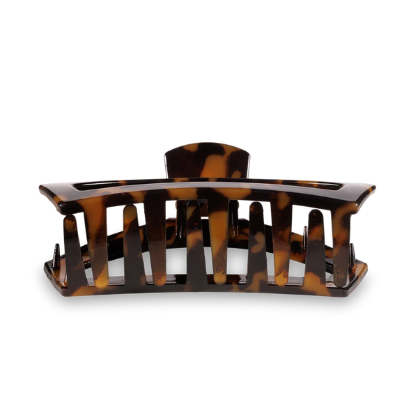 teleties open claw clip, large | tortoise