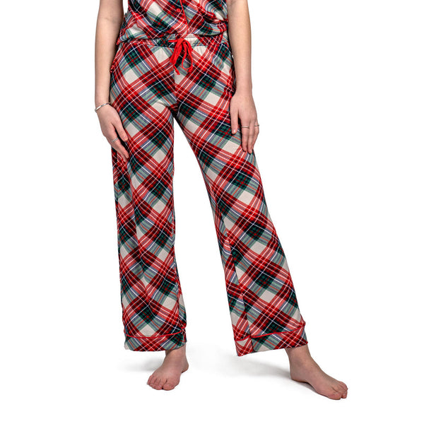 christmas lounge pants | prancer's plaid