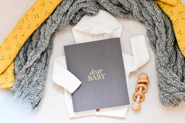 Dear Baby: Pregnancy Prayer Journal + Memory Book for Moms | Ivory