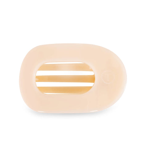 teleties flat clip, large | almond beige