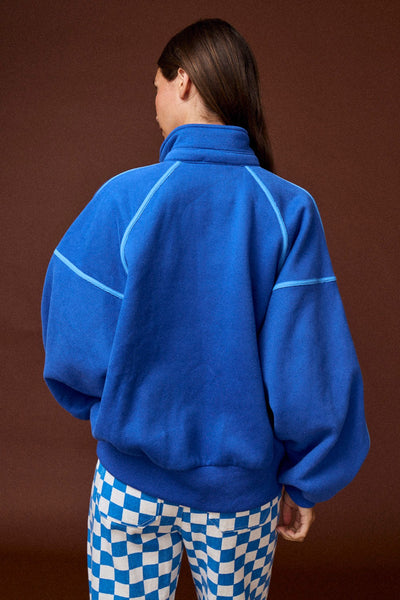 that's the point contrast piping pullover | cobalt