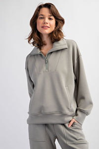hands off heavenly butter soft pullover | dusty sage