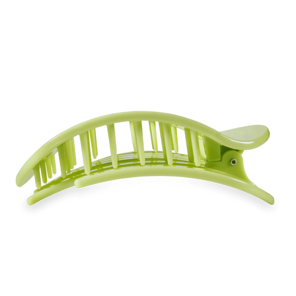 teleties round flat clip, large | aloe, there!