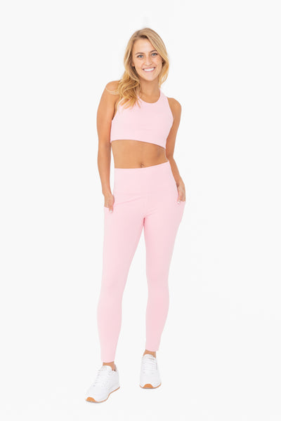my last resort laser cut leggings | candy pink
