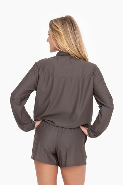 forever favorite nylon jacket | black olive