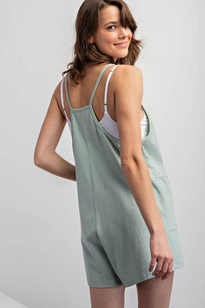 hot shot inspired romper | pale sage