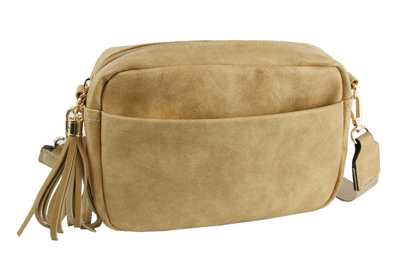 mini convertible crossbody bag | mocha