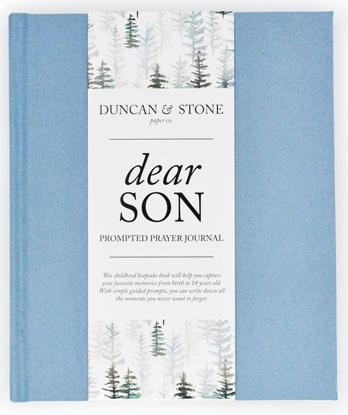 Dear Son Childhood Keepsake Book | Gray
