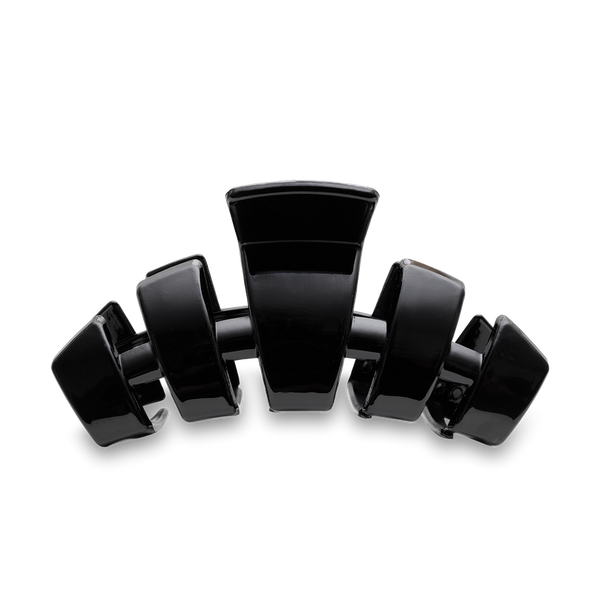 teleties classic clip, large | jet black