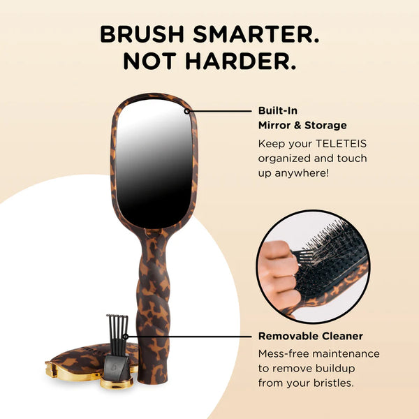 teleties boar hair brush!