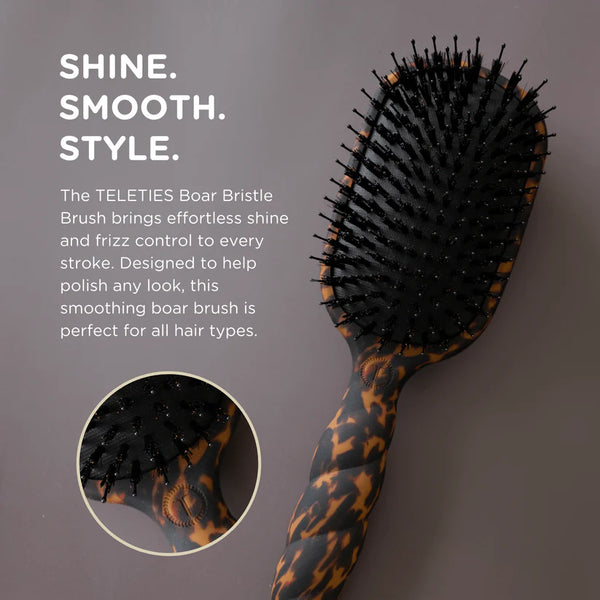 teleties boar hair brush!