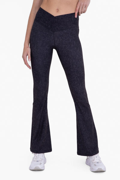 wait & see brushed flare leggings | black
