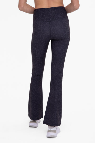 wait & see brushed flare leggings | black