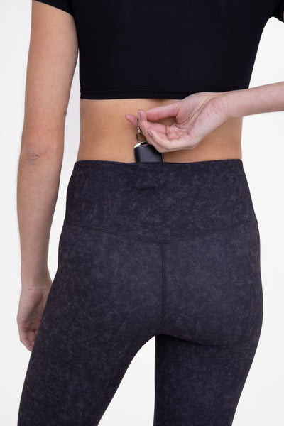 wait & see brushed flare leggings | black