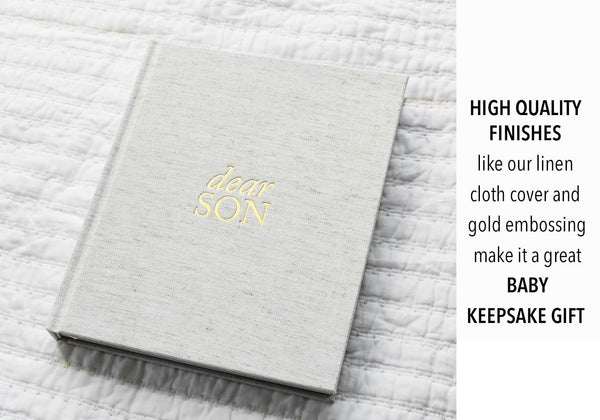 Dear Son Childhood Keepsake Book | Blue