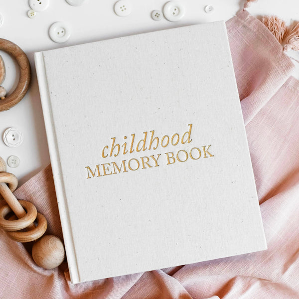 Childhood Memory Book for New Mom | Off-White
