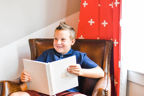 Dear Son Childhood Keepsake Book | Blue