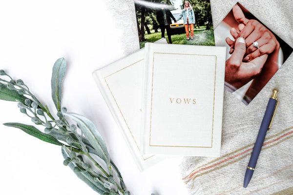 Wedding Vow Keepsake Books | Gray