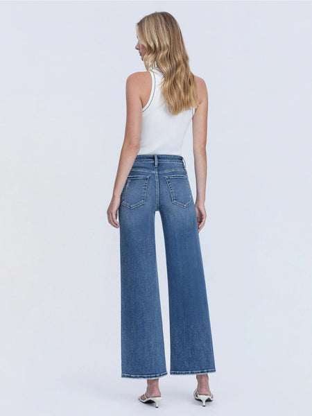 noah high rise wide leg ankle jeans | charm