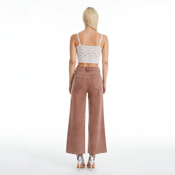 nova high rise wide leg jeans | espresso
