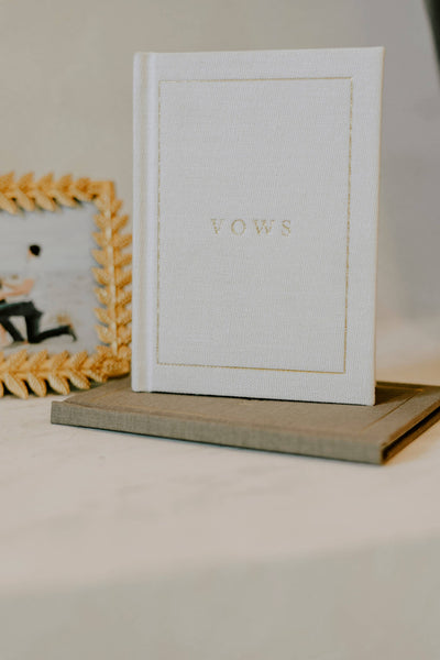 Wedding Vow Keepsake Books | Gray