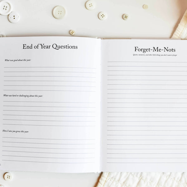 Childhood Memory Book for New Mom | Rose Gold