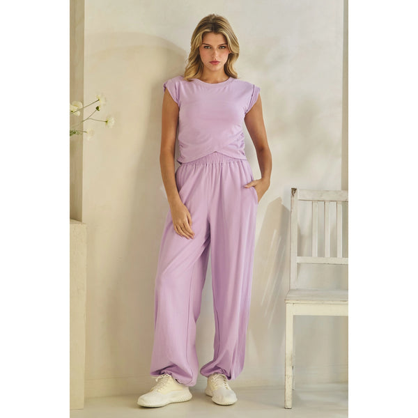 dash of sunshine sky drift lounge set | lilac