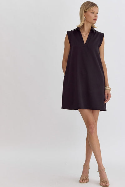 living in the now mini dress | black