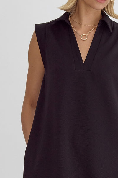 living in the now mini dress | black