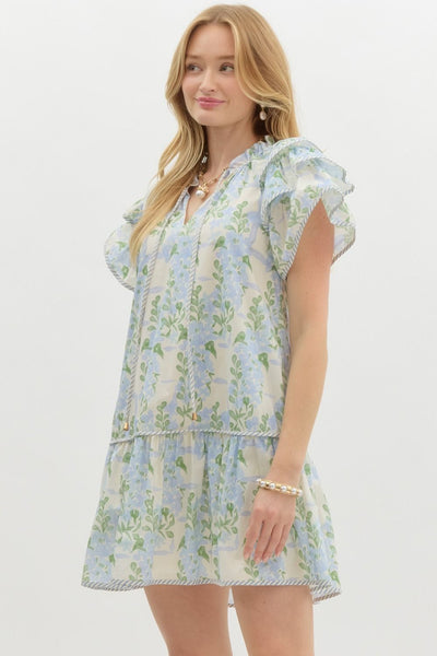 flirt for fun floral dress | blue