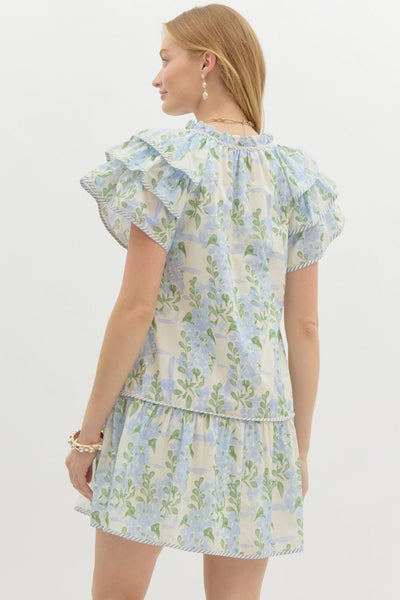 flirt for fun floral dress | blue
