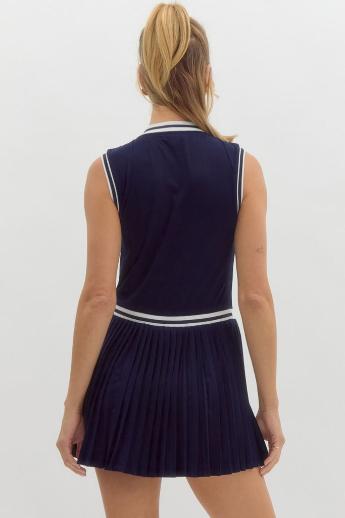match point pleated dress Match Point Pleated Dress