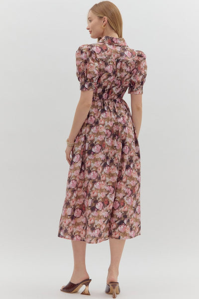 it comes easily floral maxi dress | mauve