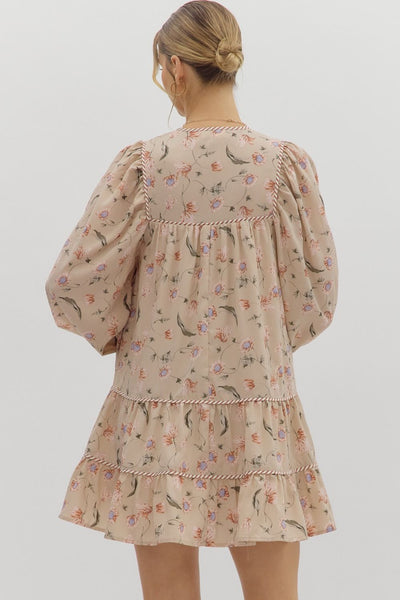 dreamt of this moment floral dress | ecru