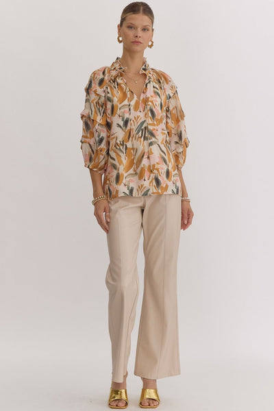 dazzling daybreak abstract top | rust