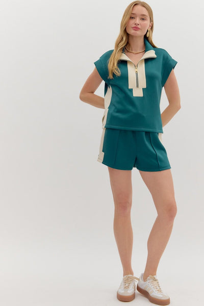 onto better things scuba shorts | teal