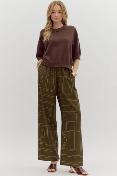 thinking it through knit pullover | brown