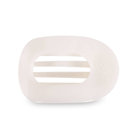 teleties flat clip, medium | coconut white