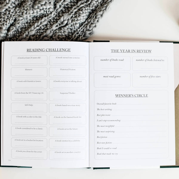 Book Review Journal for Book Lovers | Green